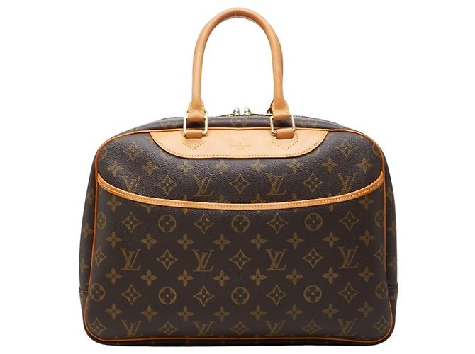 Borsa Louis Vuitton Monogram Deauville Marrone