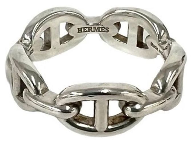 Ring Hermès Anello Chaine d'Ancre Enchainée Hermes Argento 