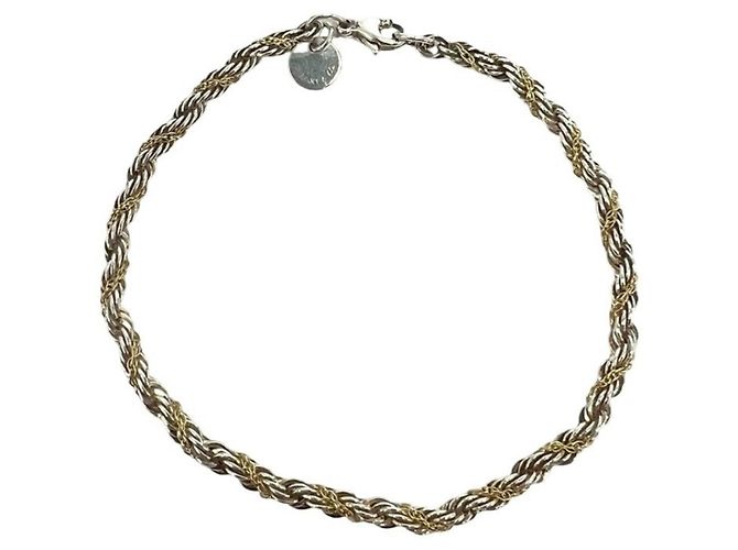 Pulsera de eslabones retorcidos Tiffany & Co. Plata Dorado