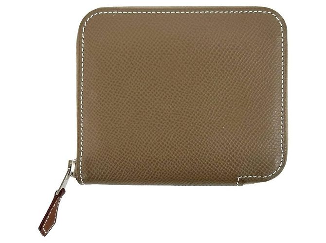 Hermès Hermes Azap Silk in Epsom Leather Card Case Brown