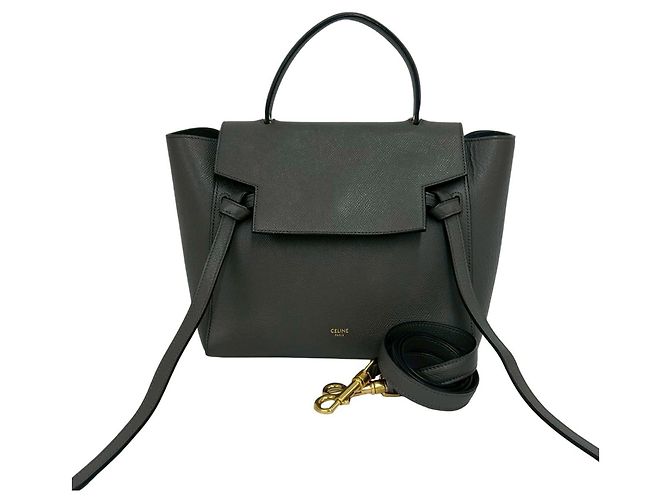 Céline Bols CELINE Belt Bag Micro em couro Marrom