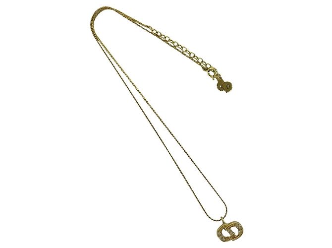 Collana Christian Dior CD Logo placcata oro D'oro