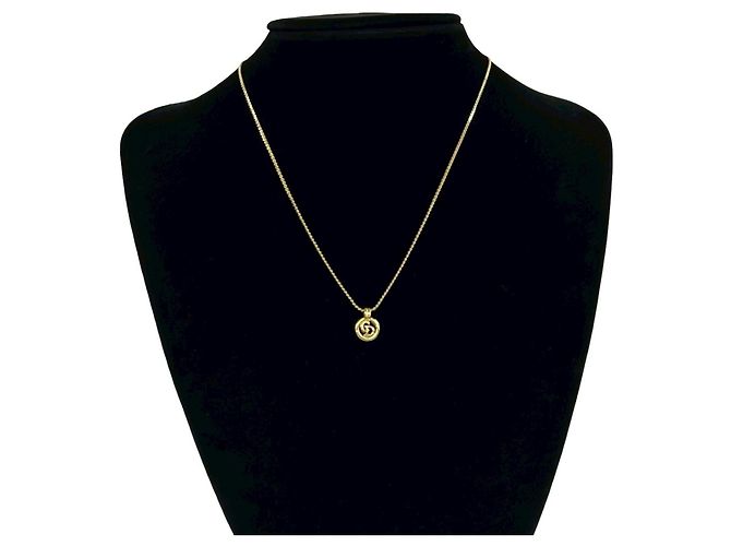 Collana Christian Dior Logo placcata oro D'oro
