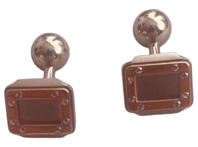 Gemelli Cartier in oro e argento Silver hardware Gold hardware
