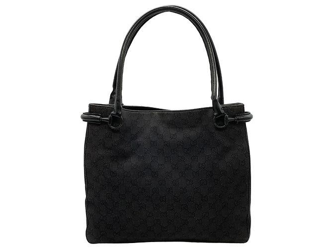 Borsa Tote Gucci GG Canvas nera Nero