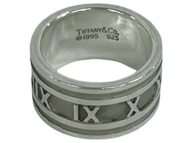 Tiffany & Co Tiffany Vintage Atlas Wide Band Ring Silber