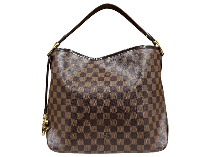 Bolsa de Ombro Louis Vuitton Delightful PM Damier Marrom Damier ebene