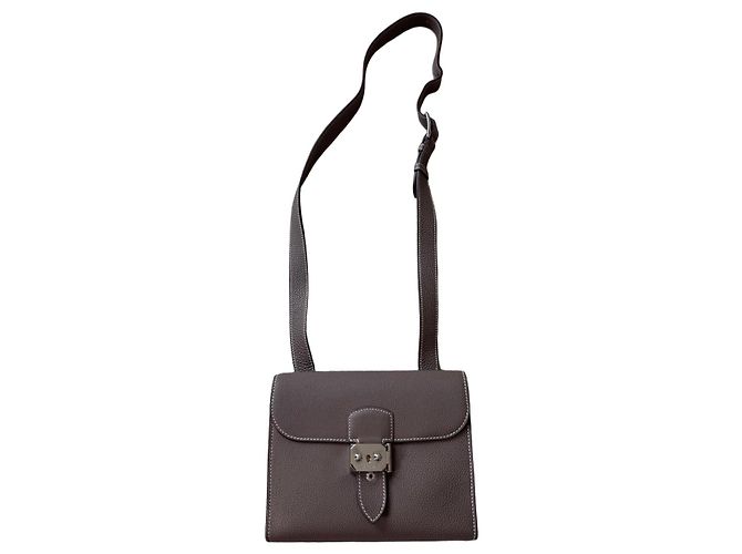 Hermès Sac à dépêches 21 borsa uomo Marrone