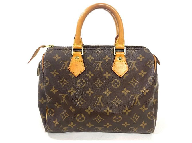 Sac à main Louis Vuitton Speedy 25 Monogram Marron Monogramme