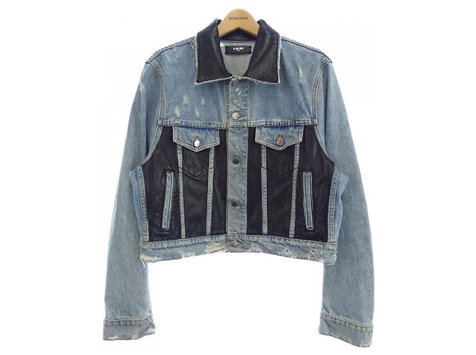 Giacca di denim Amiri Nero Blu