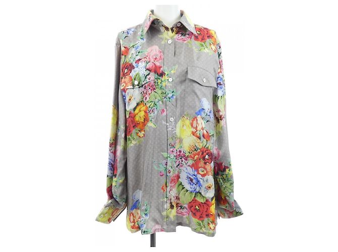 Camicia in seta Louis Vuitton Marrone