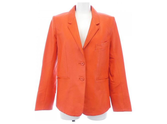Hermès Giacca in pelle di pecora Hermes Arancione