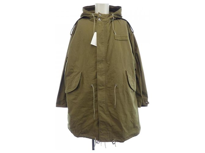 Céline CELINE Wool Coat Green Khaki