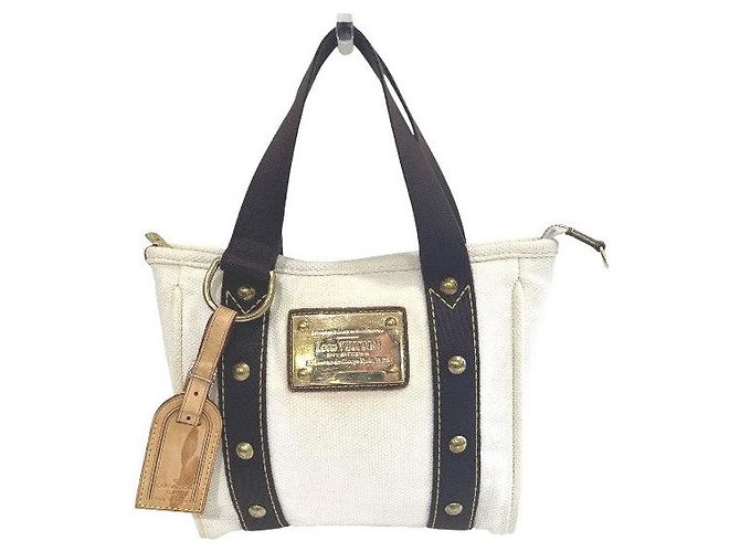 Bolsa Louis Vuitton Antigua Canvas Branco Cru