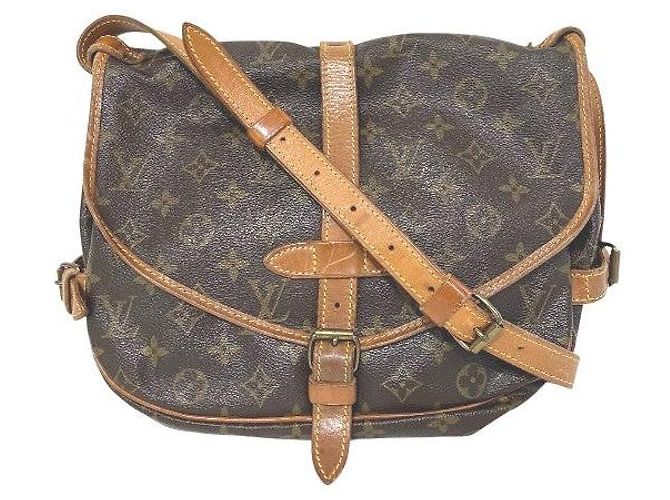 Borsa a tracolla Louis Vuitton Saumur30 Monogram Marrone