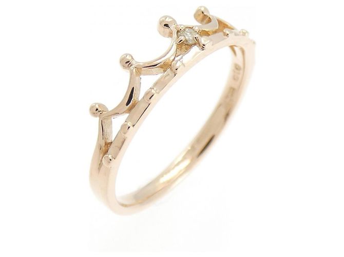Autre Marque Anello ete K10 Oro Rosa e Diamante
