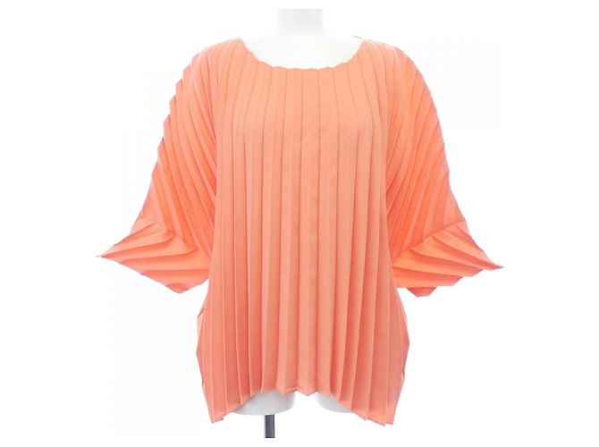 Autre Marque Top Pleats Please Laranja