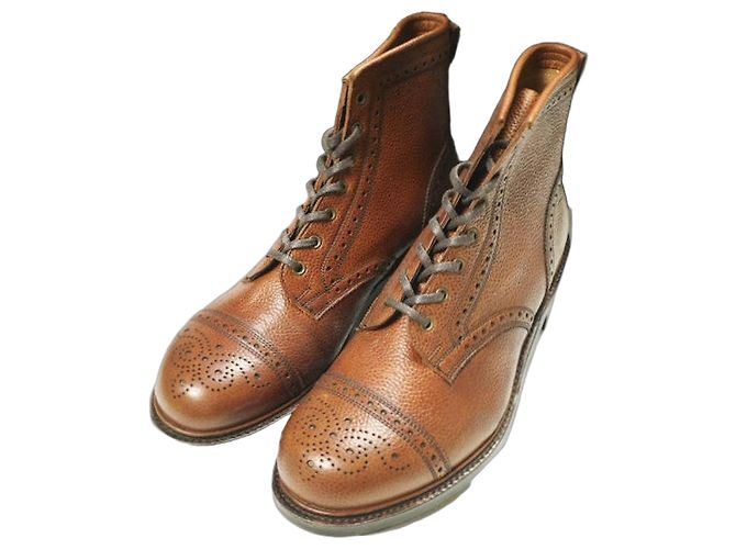 Ralph Lauren RRL BOWERY BOOTS BROGUE Stiefel Braun