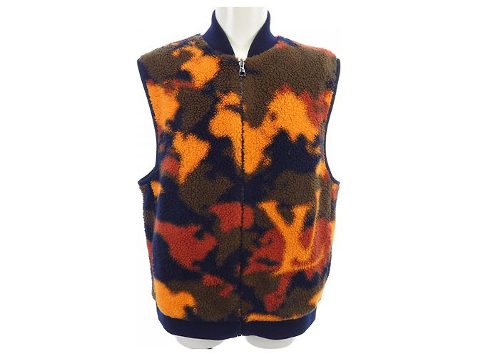 Reversible Fleece-Weste Louis Vuitton Rot