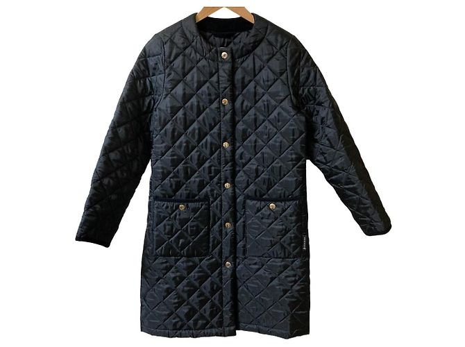 Autre Marque Casaco acolchoado LUNAN LONG Mackintosh Preto