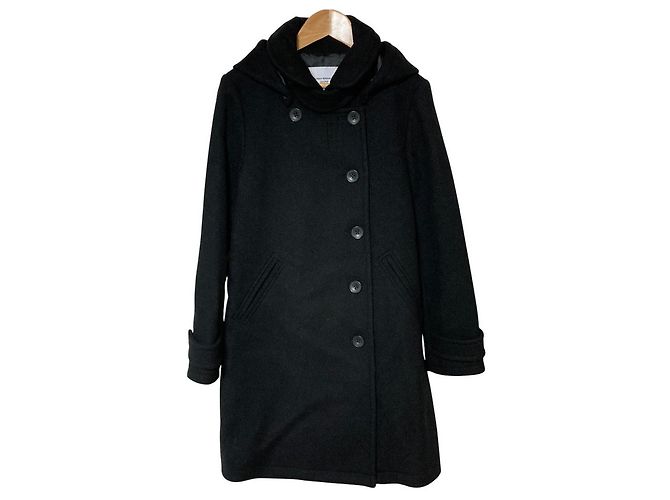 Autre Marque URBAN RESEARCH DOORS Long Coat 2way con cuello de chal Negro