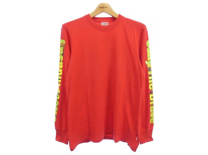 Autre Marque Diesel Baumwoll-T-Shirt Rot
