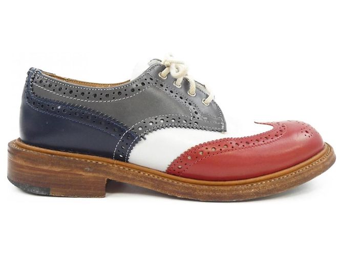 Autre Marque Chaussures en cuir Tricker's Marron Blanc Rouge Bleu Marine