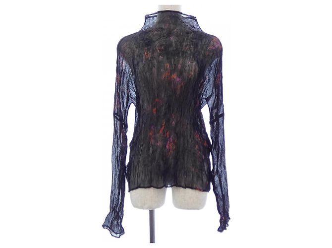 Top Issey Miyake IM34FJ214 Schwarz Pink Orange