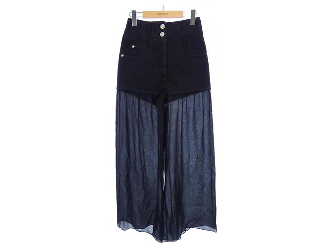 Chanel Wool Pants Black