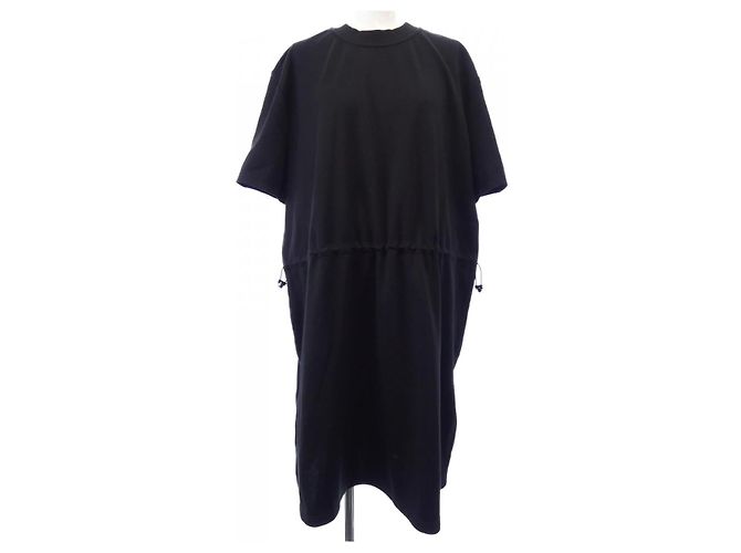 Hermès Hermes Seidenmischung Kleid Schwarz