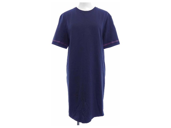 Hermès Hermes CANOE Kleid Blau Marineblau