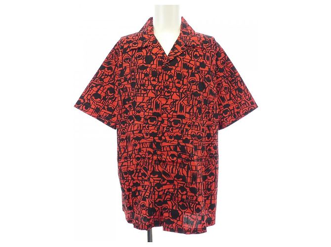 Camicia in cotone Givenchy Nero Rosso 