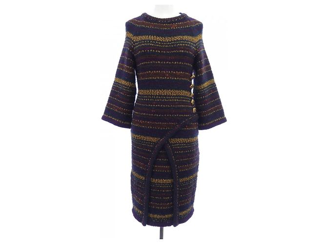 Chanel Kleid aus Kaschmirmischung Blau