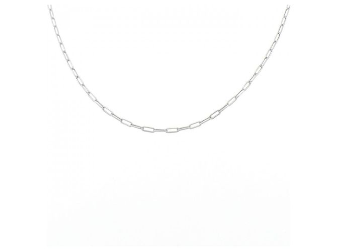 Autre Marque 750 Weißgold-Halskette Silber