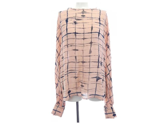 Top in georgette di seta Chanel Rosa