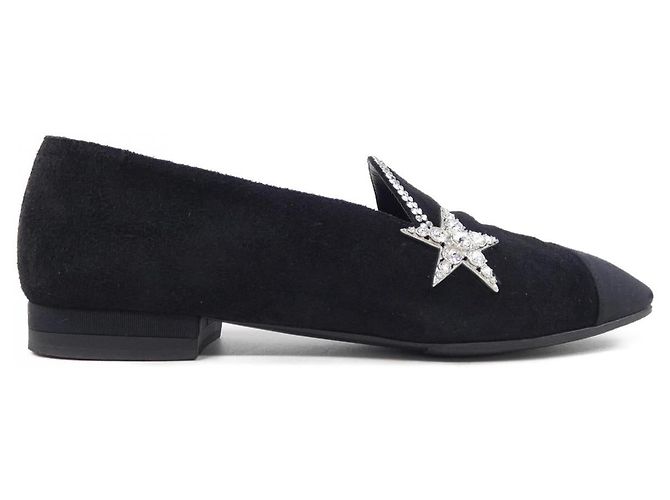 Mocassin Chanel en cuir Noir