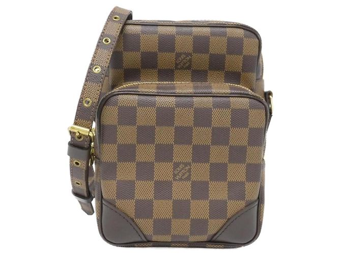 Bolsa de Ombro Louis Vuitton Amazon Damier Marrom