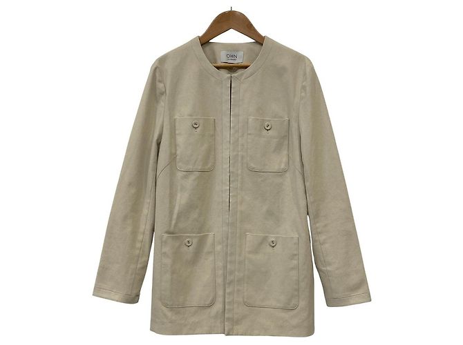 Autre Marque Giacca senza collo LAUTREAMONT Beige