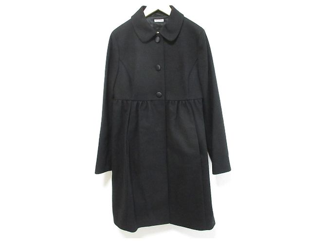 Miu Miu Wollmantel Schwarz