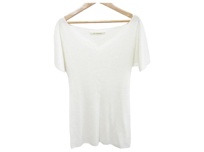 Autre Marque HARUNOBUMURATA LAYLA Cashmere Blend Knit Pullover White