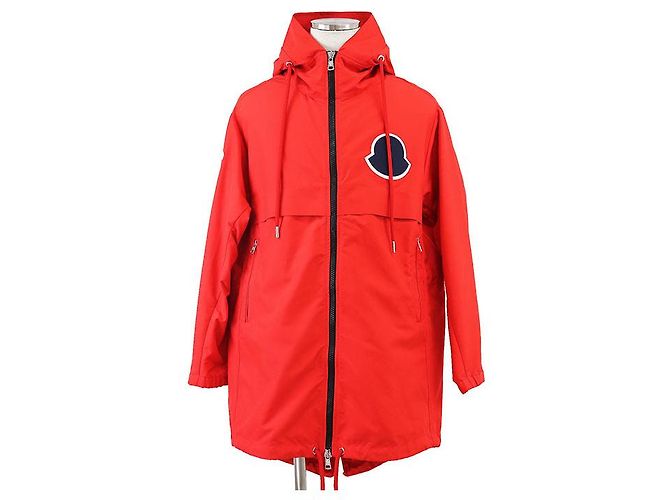 Moncler GRANDUC Polyester Mantel Rot