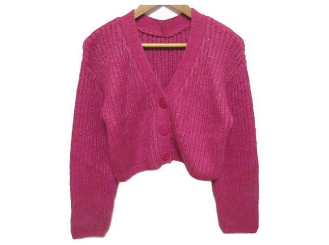Autre Marque Strickjacke mit V-Ausschnitt JILL by JILL STUART Rot