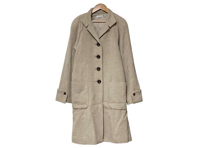 Autre Marque Abrigo largo de lana de angora WAKO Beige