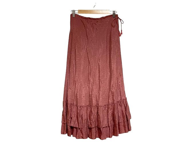 Autre Marque NE QUITTEZ PAS RAYON DOBBY Skirt Rosa