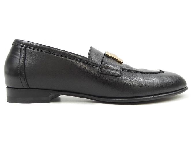 Hermès Hermes Paris Chevre Schuhe Schwarz