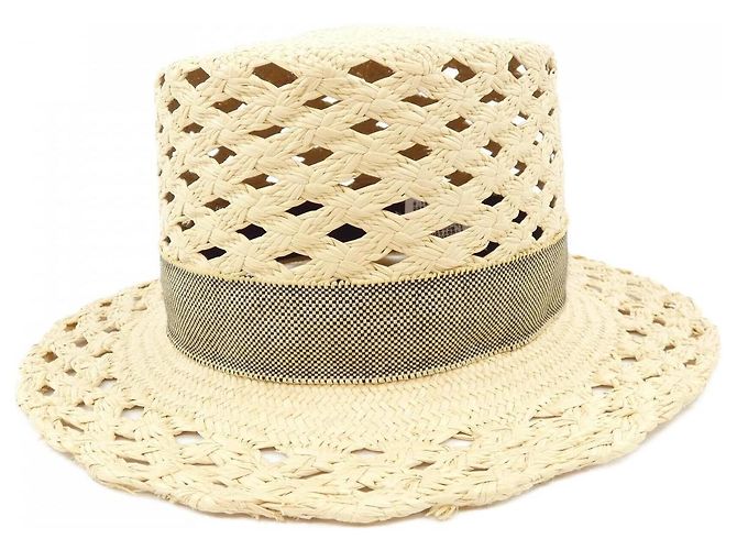 Hermès Hermes ELEONORA Hat Black Beige