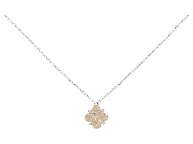 Autre Marque Jupiter K10 Diamant Halskette Golden