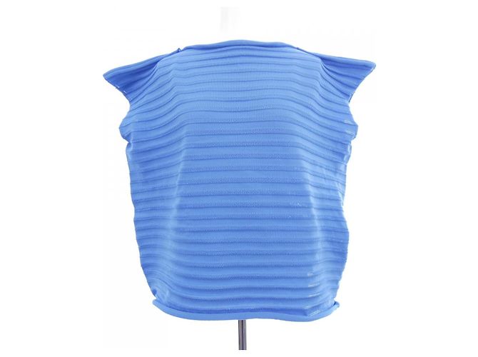 Autre Marque Top Pleats Please Blu