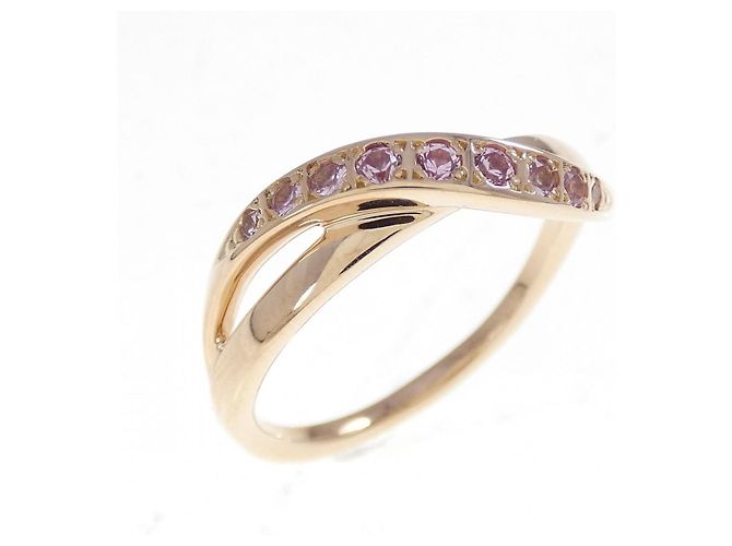 Autre Marque 4°C Synthetischer Saphir Ring Au750 Pink