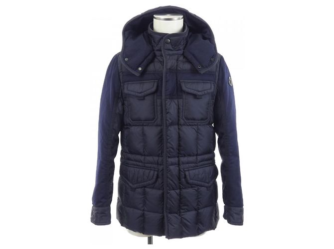 Moncler JACOB Down Jacket Black Navy blue